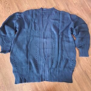Women's Navy Blue Cardigan Sweater
